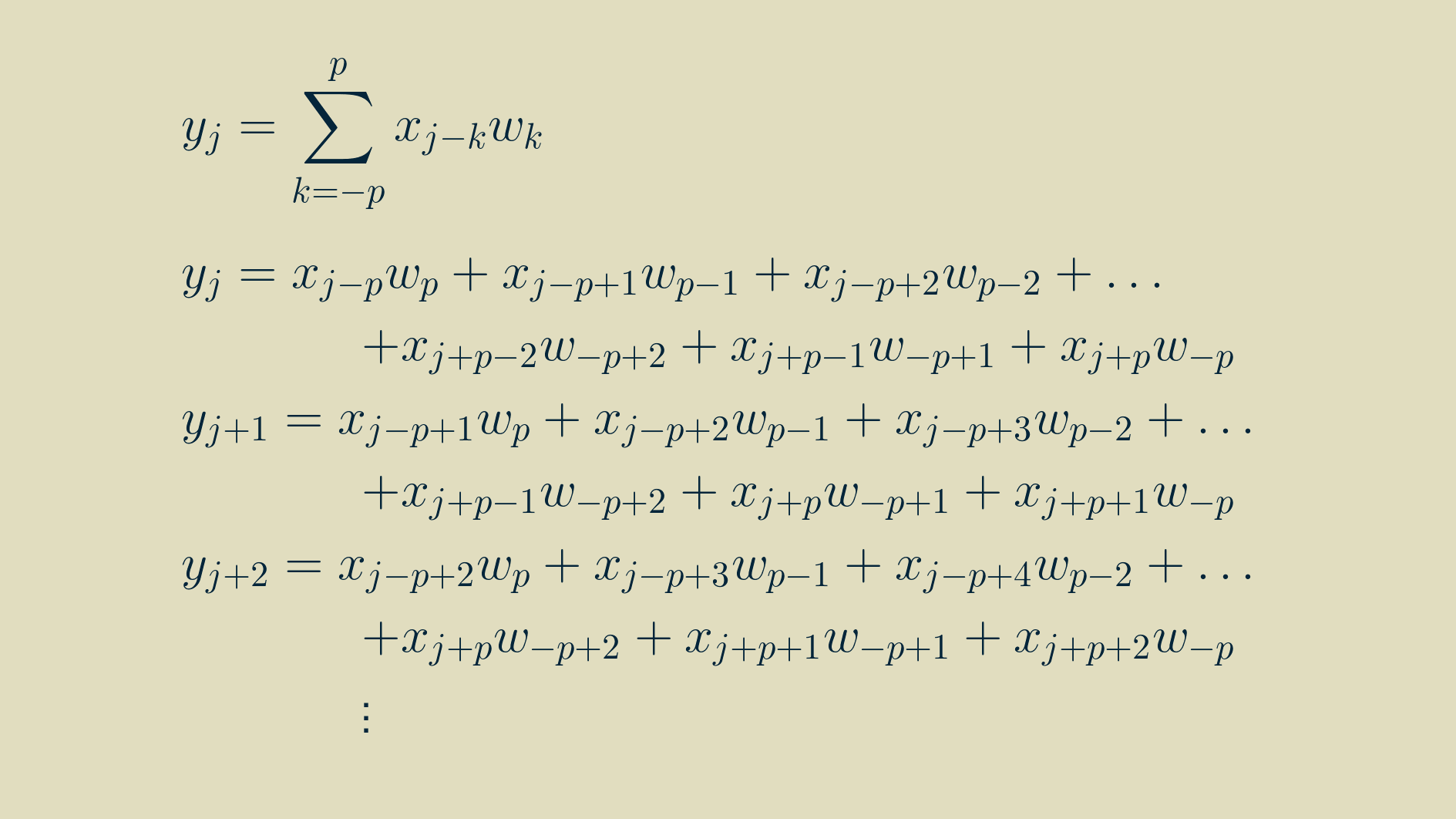 Expanded calulation of the parameter gradient