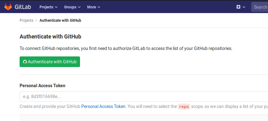 Authenticate with GitHub