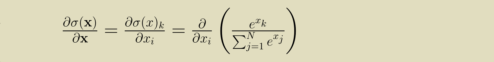 softmax derivative, part 1