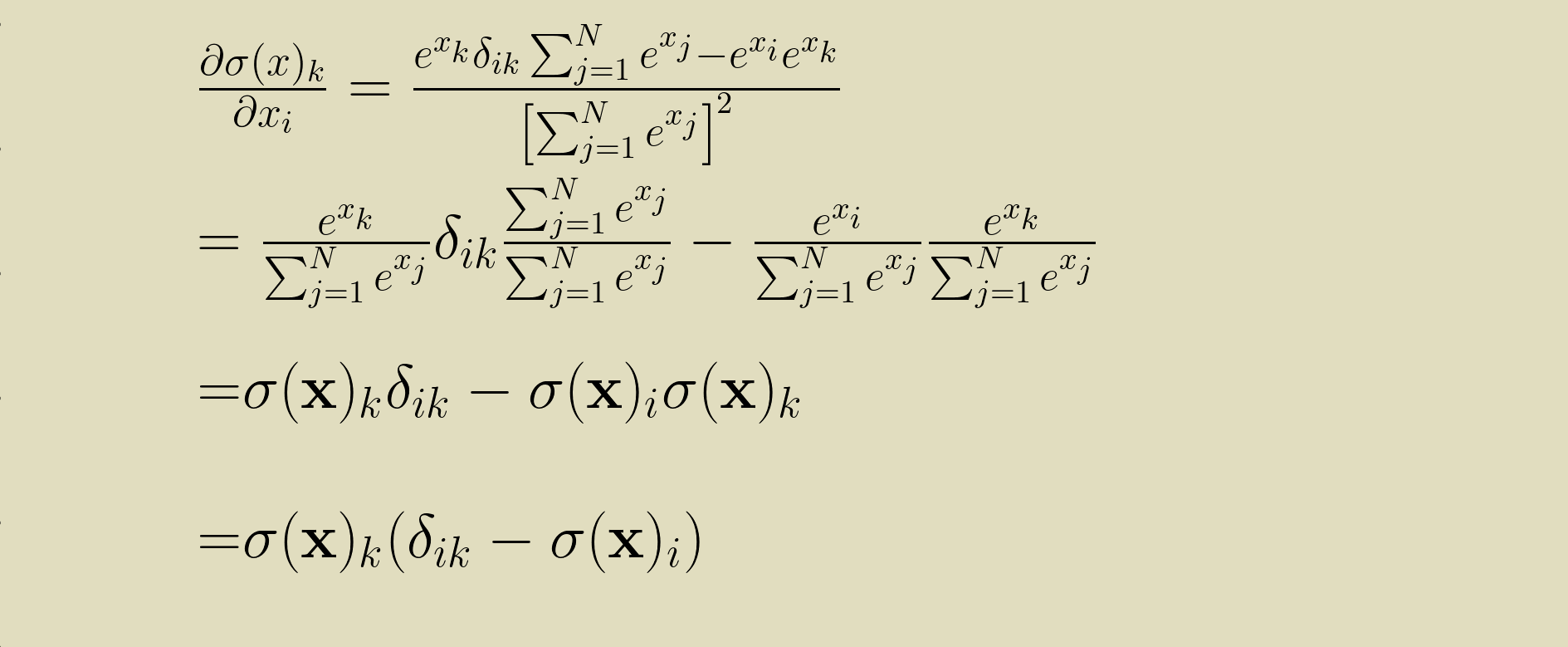 softmax derivative, part 3